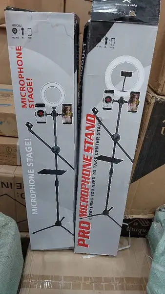 رینگ لایت YQ-320A همراه پایه به همراه میکروفن BY-M1