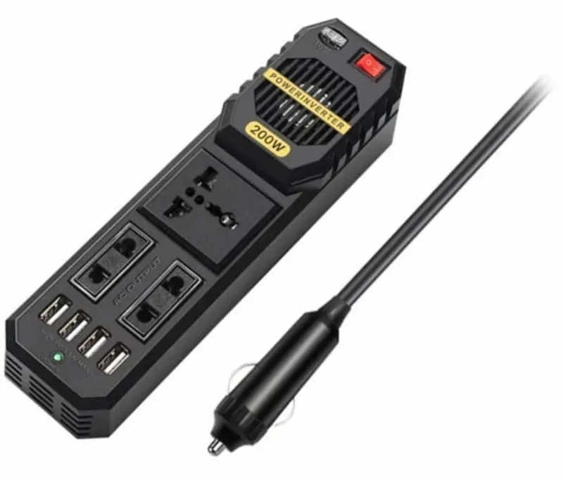 مبدل برق خودرو گرین مدل STARK PLUS 200W اصلی/ضمانت مرجوعی  کالا gallery1