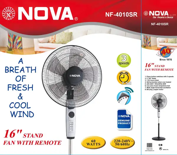 پنکه ایستاده نوا مدل NF-4010SR