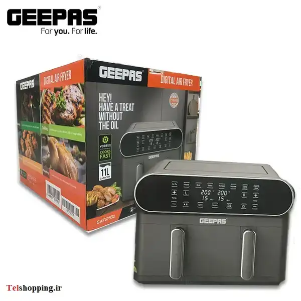 سرخ کن دوقلو جیپاس 11 لیتری سرخکن geepas 37532