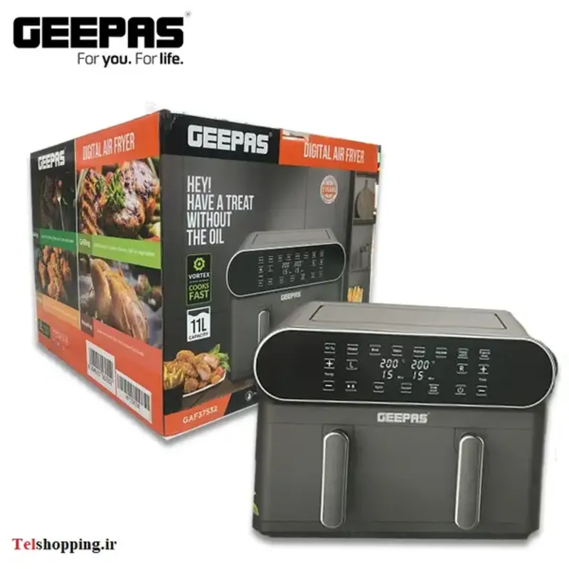 سرخ کن دوقلو جیپاس 11 لیتری سرخکن geepas 37532 gallery0