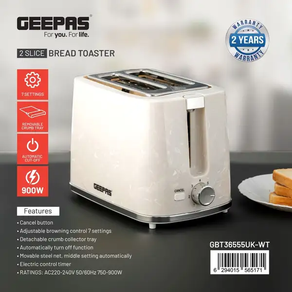 توستر جی پاس مدل GBT36555UK__WT