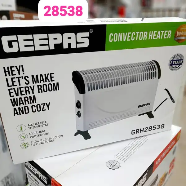 بخاری برقی جیپاس مدل GRH 28538 فن هیتر جیپاس 28538(اصلی)