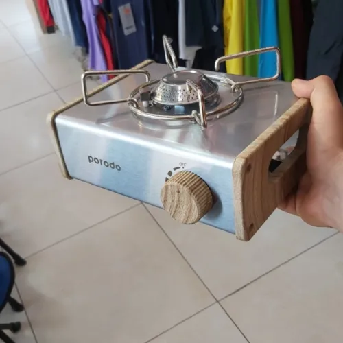 اجاق گاز مسافرتی 2800W پرودو PORODO طرح چوب اصلی