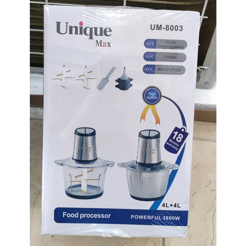 خردکن دو کاسه 4 لیتر یونیک مکس مدل UM8003 اصلی gallery0