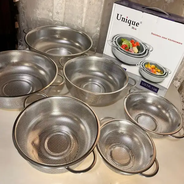 ست آبکش استیل 6 پارچه یونیک STR-106 اصل