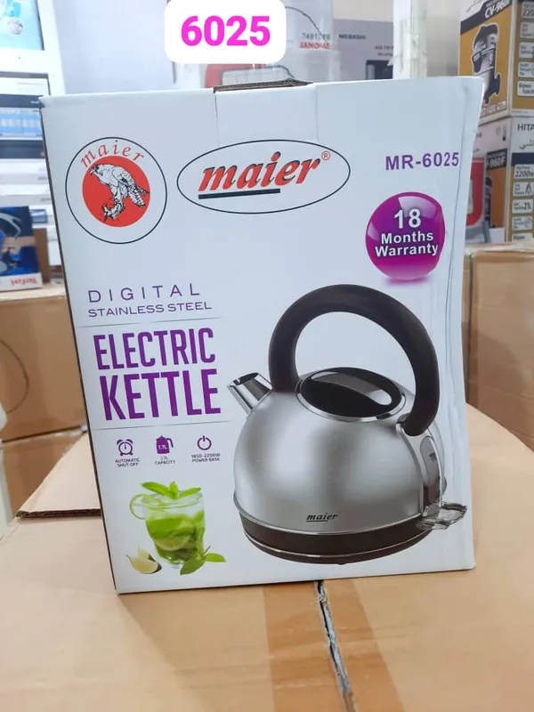 کتری برقی تمام استیل مایر مدل Maier MR-6025 اصلی/ضمانت کالا gallery1