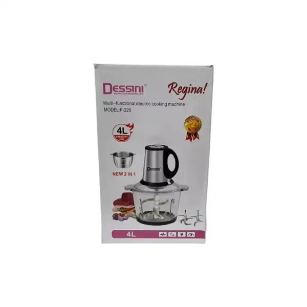 خردکن دسینی مدل F220 دوکاسه4 لیتر و6 تیغه اصلی
