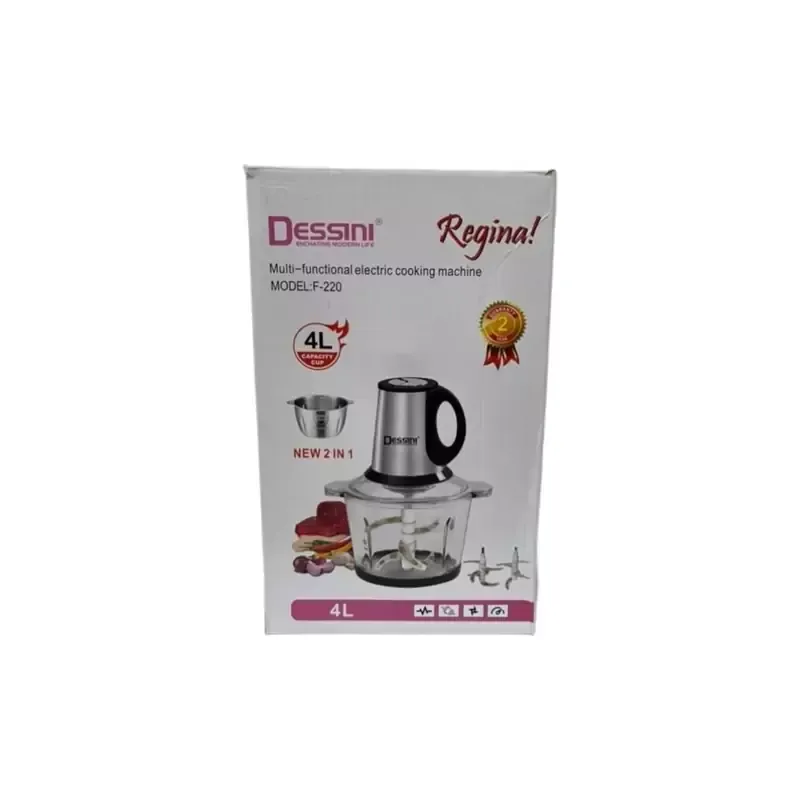 خردکن دسینی مدل F220 دوکاسه4 لیتر و6 تیغه اصلی gallery0