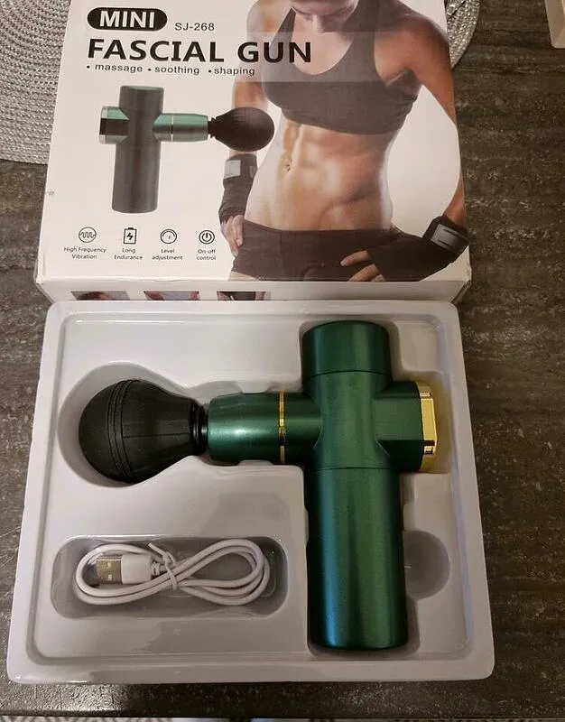 مینی ماساژور ویبراتور فیشیال گان مدل MINI FASCIAL GUN SJ-268 اصلی gallery2