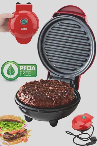 مینی  همبرگر گریل کوچک برقی قرمز  (اصل)