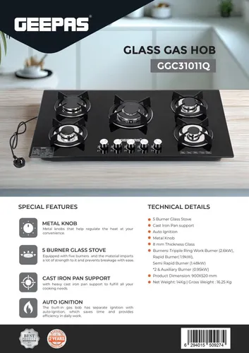 اجاق برقی جیپاس مدل GGC31011Q اصلی