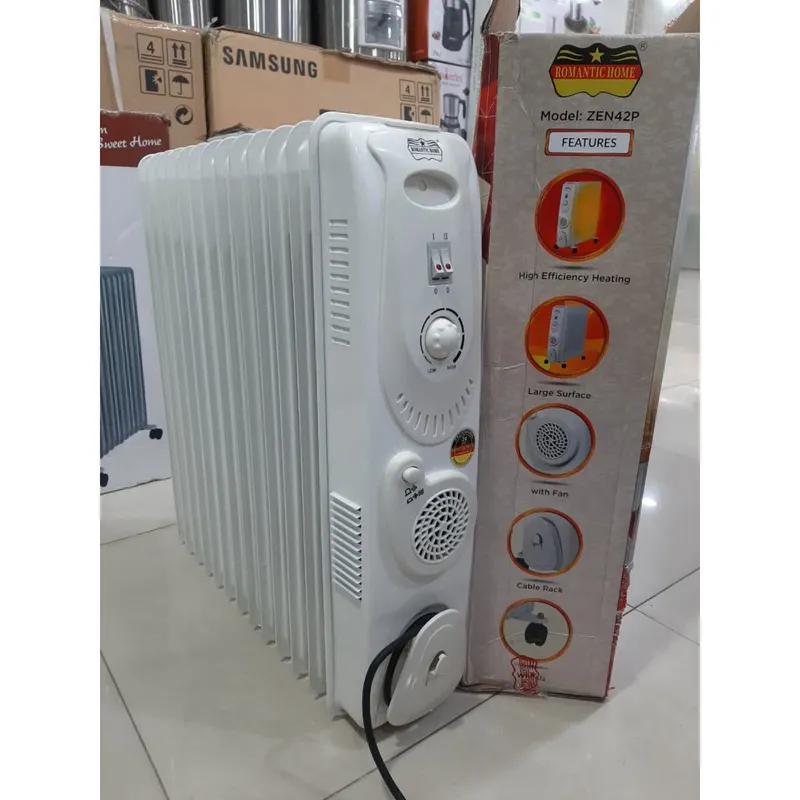 شوفاژ13پره فن دار برقی رومانتیک اصل مدل 42k اصل gallery1