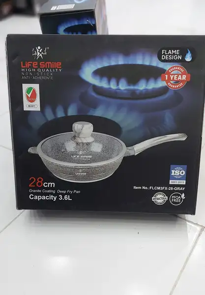 ماهی تابه تک دسته لایف مدل 3FX-28 3FX24 سایز24