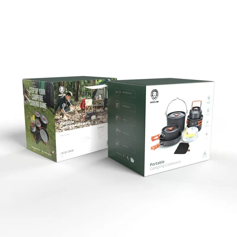 سرویس آشپزی کمپینگ گرین مدل 194219 Green Camping Cookware Set اصلی gallery1