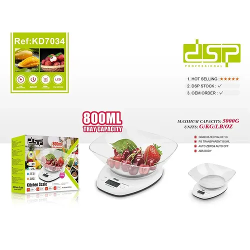 ترازو آشپزخانه دی اس پی مدل KD7034 اصلی