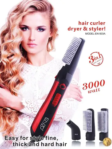 سشوار برس دار حالت دهنده انزو پروفیشینال مدل EN-503A