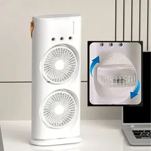 پنکه مه پاش  ریموت دار شارژی دارای دو فن با 3 سرعت پرتاب  چرخشی(ضمانت کالا) gallery3