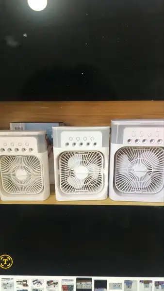 پنکه رومیزی مه پاش ا USB Water Air Cooler Fan ( سایز بزرگ /دارای پد خوشبو کننده)