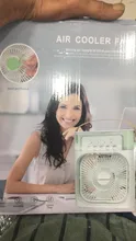 پنکه رومیزی مه پاش ا USB Water Air Cooler Fan ( سایز بزرگ /دارای پد خوشبو کننده) gallery1