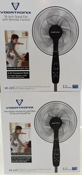 پنکه ایستاده ووگاترونیکس دیجیتال کنترل دار VOGATRONIX مدل VE223(ضمانت کالا)