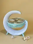 پنکه شارژی رومیزی رنگارنگ کد001875 thumb 2