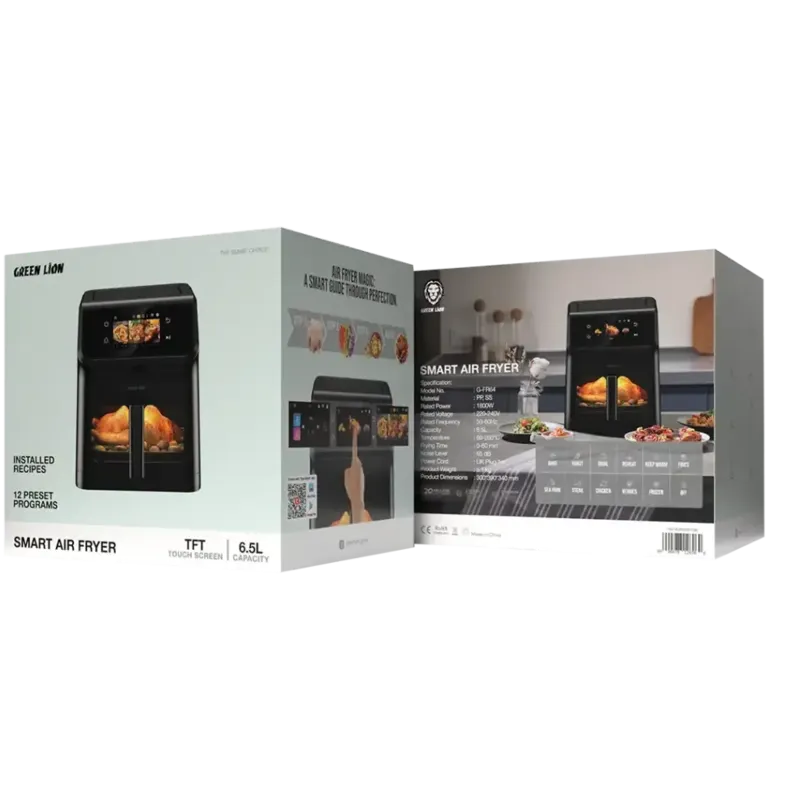 سرخ کن بدون روغن هوشمند گرین لاین مدل Green Lion Smart Air Fryer 6.5L gallery2