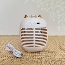 پنکه مه پاش شارژی رومیزی طرح گربه | Rechargeable Desk Mist Fan with Cat Design gallery2