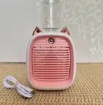 پنکه مه پاش شارژی رومیزی طرح گربه | Rechargeable Desk Mist Fan with Cat Design thumb 2