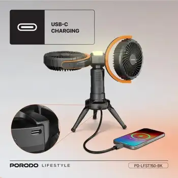 پنکه رو میزی پرودو مدل Dual-Head Oscillating Fan