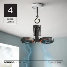 پنکه رو میزی پرودو مدل Dual-Head Oscillating Fan gallery2
