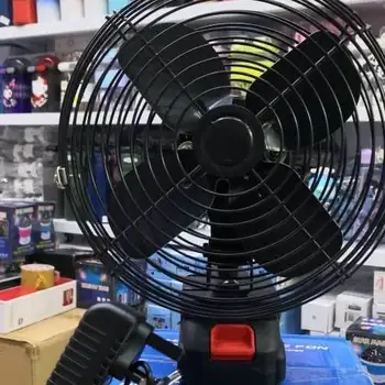 پنکه شارژی 48 ولت توری فلزی مدل FAN LITHIUM 3PIN موتور براشلس —-تمام فلزی