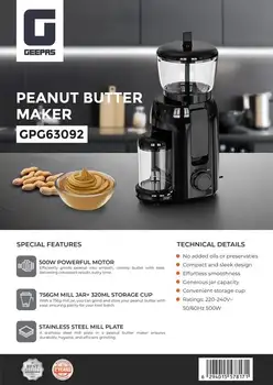 کره گیر بادام زمینی جیپاس مدل GPG63092( اصل. ضمانت کالا)