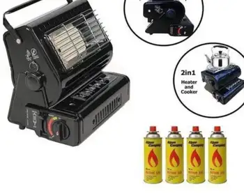 اجاق گاز و بخاری سفری مدل PGH-2  دو حالته با وزن 2.3 کیلوگرم 808