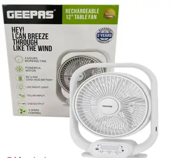 پنکه شارژی جی پاس مدل 21189