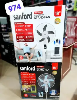 پنکه ایستاده شارژی سانفورد مدل SF974 ظرفیت 18 اینچ