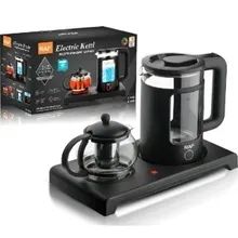 چای ساز راف مدل R7855 ظرفیت 1.8 لیتر با کتری پیرکس gallery1