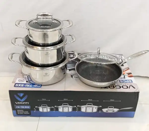 سرویس قابلمه ووگاتی کف لیزری کد:CW-TRI-8XS