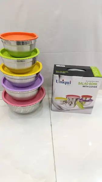 کاسه 5 تکه سر رنگی یونیک